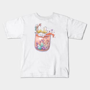 Boba mermaid Kids T-Shirt